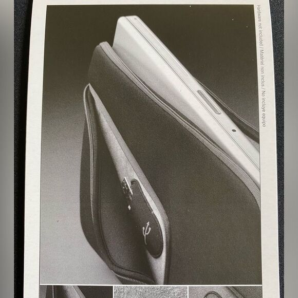 NEW Case Logic MacBook Pro 13" MacBook Air Carrying Case Zippered Sleeve Black - Picture 7 of 9